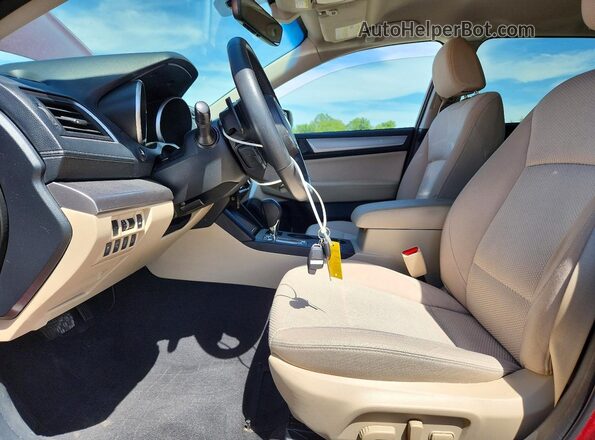 4S4BSAFC5K3222489 2019 SUBARU OUTBACK Red Vista interior delantera