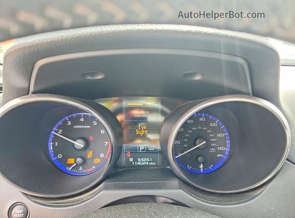 4S4BSAFC5K3256254 2019 SUBARU OUTBACK Charcoal Instrument cluster view