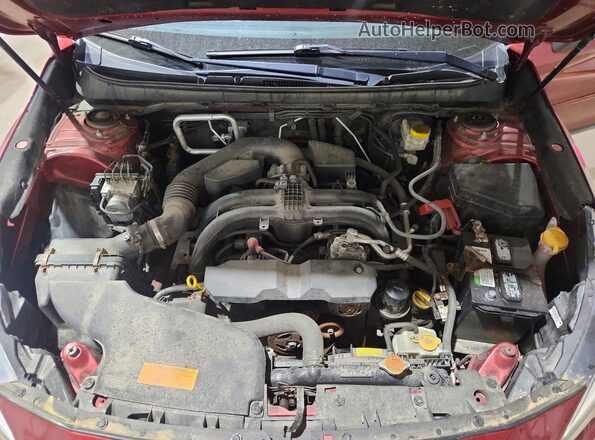 4S4BSAFC5K3278660 2019 SUBARU OUTBACK Burgundy უკანა სალონის ხედი