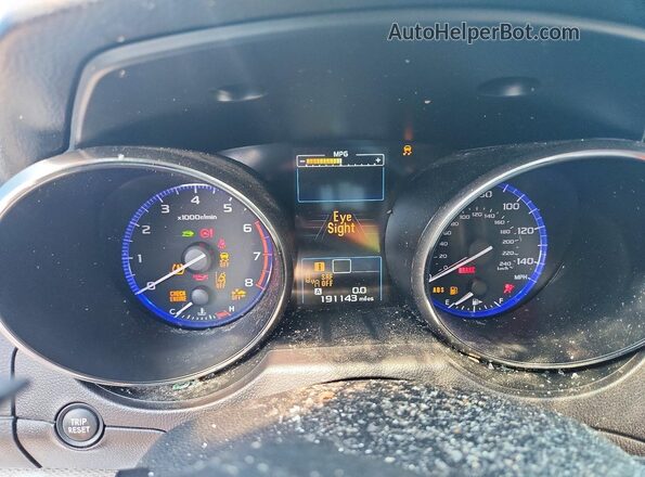 4S4BSAFC6H3236295 2017 SUBARU OUTBACK Blue Widok zestawu wskaźników