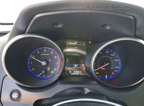 4S4BSAFC6J3219986 2018 SUBARU OUTBACK White ხელსაწყოთა პანელის ხედი