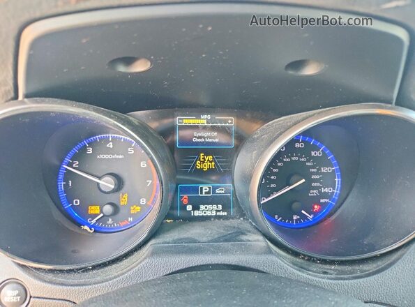 4S4BSAFC7H3261951 2017 SUBARU OUTBACK Green Вид щитка приладів