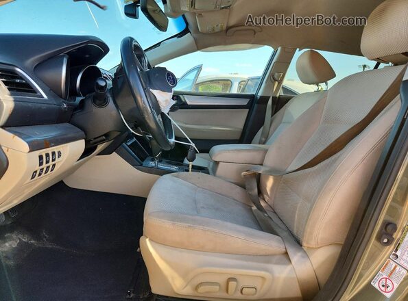 4S4BSAFC7H3261951 2017 SUBARU OUTBACK Green Вид салону спереду