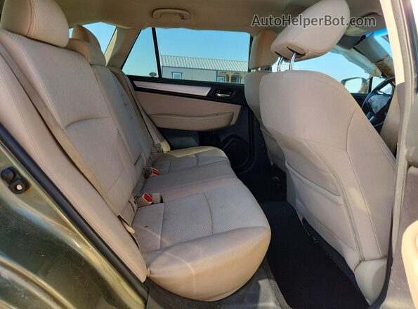 4S4BSAFC7H3261951 2017 SUBARU OUTBACK Green Вид задньої частини салону