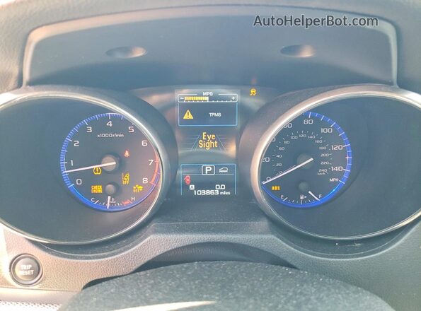 4S4BSAFC7J3289447 2018 SUBARU OUTBACK Silver Սարքավորումների վահանակի տեսք
