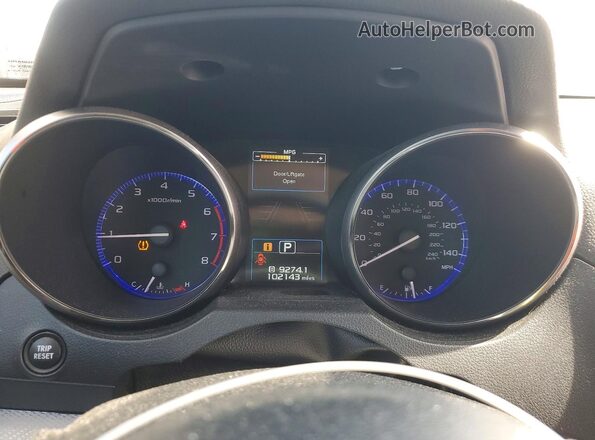 4S4BSAFC7J3390407 2018 SUBARU OUTBACK Синий Вид щитка приборов
