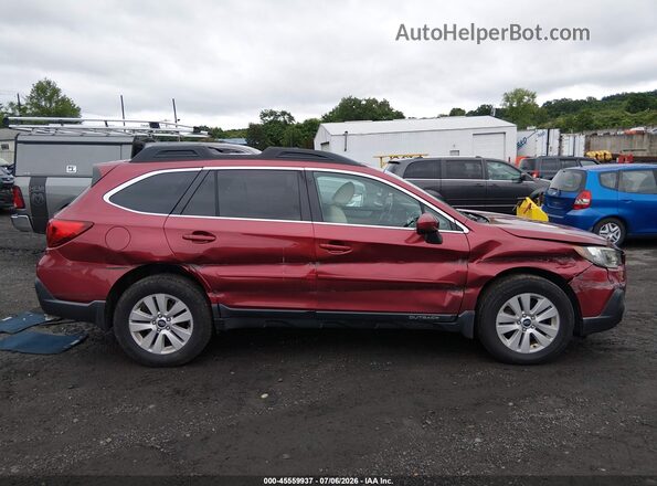 4S4BSAFC7K3217231 2019 SUBARU OUTBACK Red Widok wnętrza z tyłu