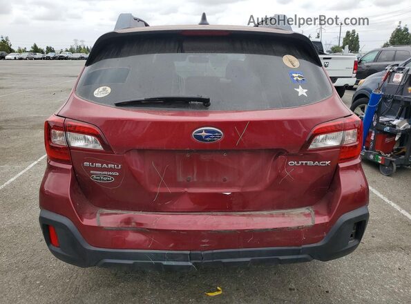 4S4BSAFC8J3333889 2018 SUBARU OUTBACK Burgundy უკანა ხედი