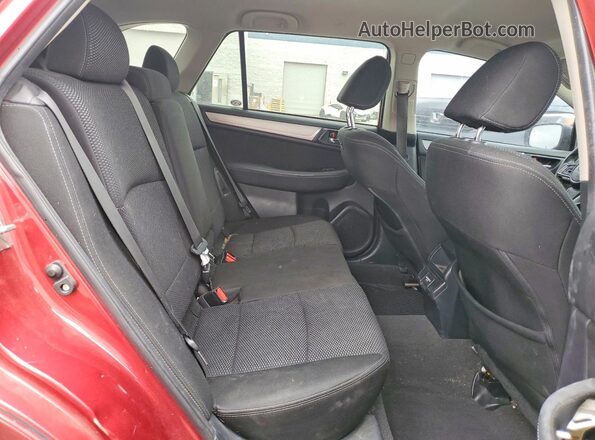 4S4BSAFC8J3333889 2018 SUBARU OUTBACK Burgundy უკანა სავარძლების ხედი