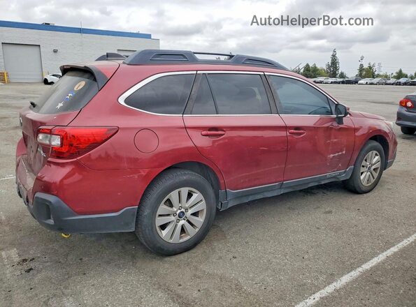 4S4BSAFC8J3333889 2018 SUBARU OUTBACK Burgundy უკანა მარჯვენა