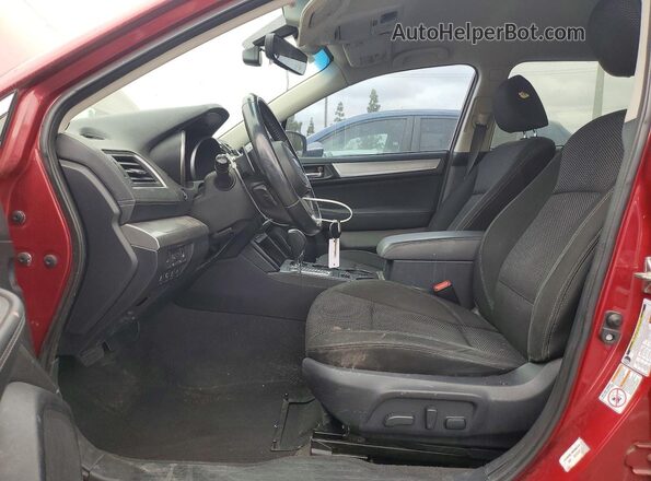 4S4BSAFC8J3333889 2018 SUBARU OUTBACK Burgundy წინა სალონის ხედი