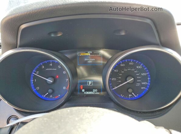 4S4BSAFC8J3362471 2018 SUBARU OUTBACK Синий Вид щитка приборов