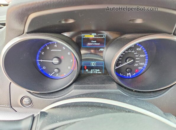 4S4BSAFC8K3228772 2019 SUBARU OUTBACK Burgundy ხელსაწყოთა პანელის ხედი