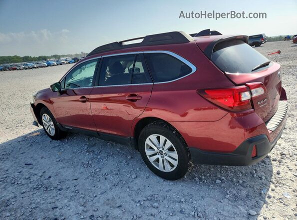 4S4BSAFC8K3259438 2019 SUBARU OUTBACK Красный Задняя левая четверть