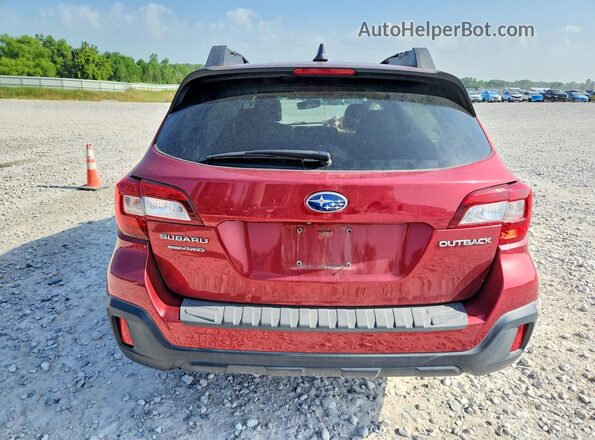 4S4BSAFC8K3259438 2019 SUBARU OUTBACK Красный Вид сзади