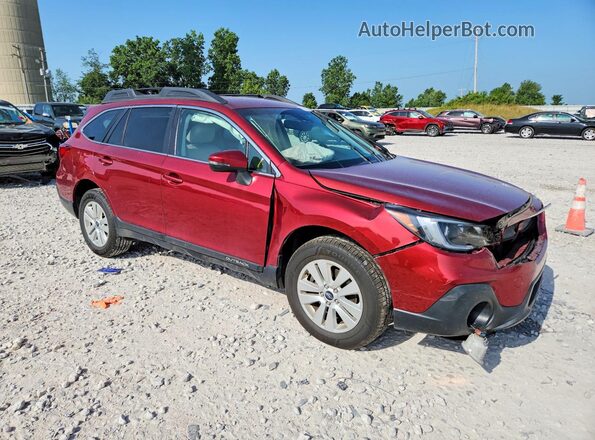 4S4BSAFC8K3259438 2019 SUBARU OUTBACK Красный Передняя правая четверть