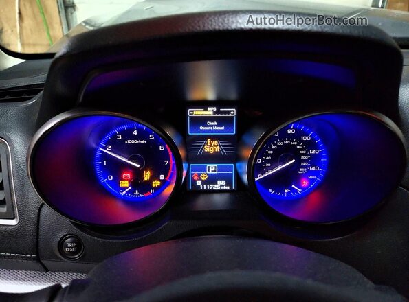 4S4BSAFC8K3275820 2019 SUBARU OUTBACK Charcoal Вид щитка приладів