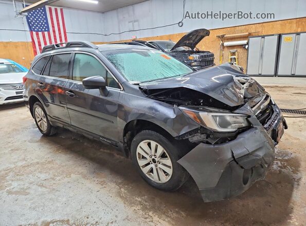 4S4BSAFC8K3275820 2019 SUBARU OUTBACK Charcoal Передня права чверть