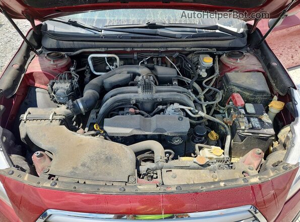 4S4BSAFC9H3317453 2017 SUBARU OUTBACK Red Widok komory silnika