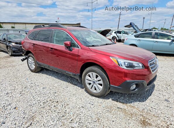 4S4BSAFC9H3317453 2017 SUBARU OUTBACK Red Przód prawy