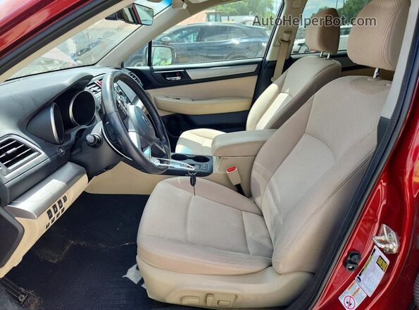 4S4BSAFC9H3317453 2017 SUBARU OUTBACK Red Widok wnętrza z przodu