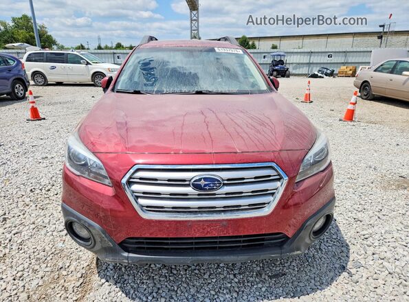 4S4BSAFC9H3317453 2017 SUBARU OUTBACK Red Widok z przodu