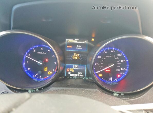 4S4BSAFC9H3393948 2017 SUBARU OUTBACK Белый Вид щитка приборов