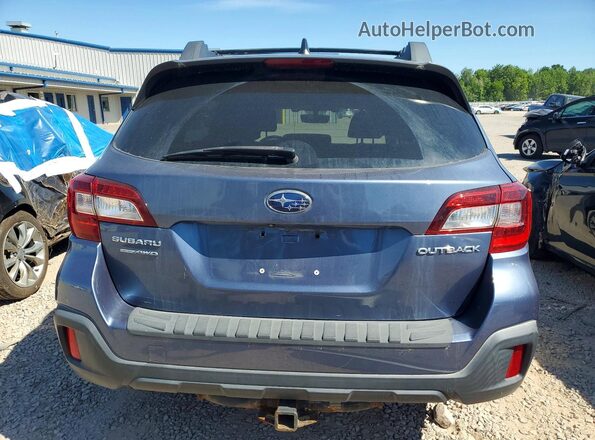 4S4BSAFC9J3386312 2018 SUBARU OUTBACK Blue Rear view