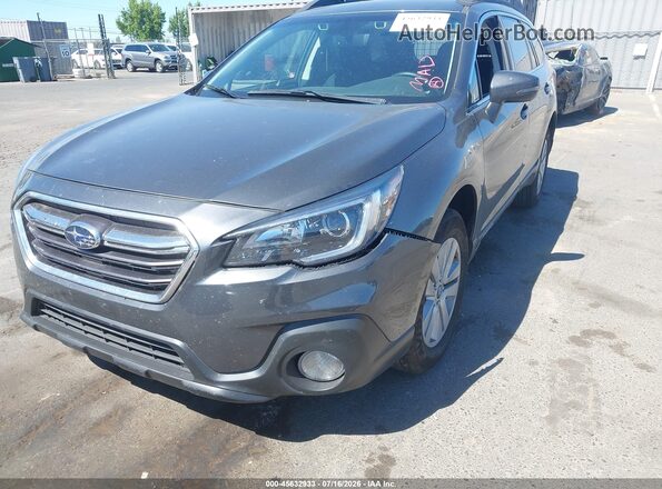 4S4BSAFC9K3234600 2019 SUBARU OUTBACK Gray წინა ხედი
