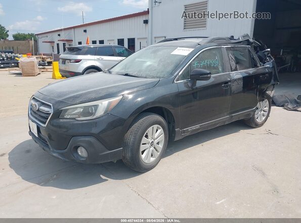 4S4BSAFC9K3336656 2019 SUBARU OUTBACK Black Առջևի ձախ երեք քառորդ տեսարան