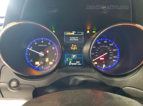 4S4BSAFCXH3257909 2017 SUBARU OUTBACK Gold Instrument cluster view