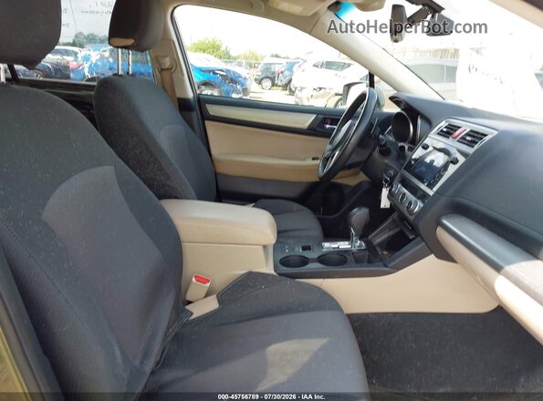 4S4BSAFCXH3440582 2017 SUBARU OUTBACK Зеленый Вид салона спереди