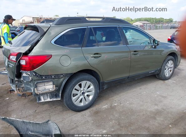 4S4BSAFCXH3440582 2017 SUBARU OUTBACK Зеленый Задняя правая четверть