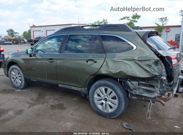 4S4BSAFCXH3440582 2017 SUBARU OUTBACK Зеленый Вид спереди