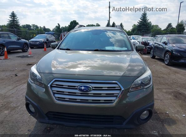 4S4BSAFCXH3440582 2017 SUBARU OUTBACK Зеленый Вид задней части салона