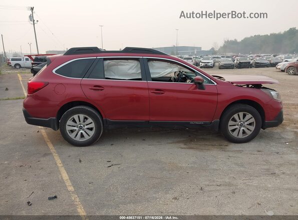 4S4BSAFCXJ3393947 2018 SUBARU OUTBACK Бордовый Панорамный вид салона 360°