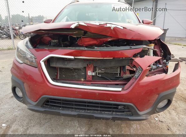 4S4BSAFCXJ3393947 2018 SUBARU OUTBACK Бордовый Вид задней части салона
