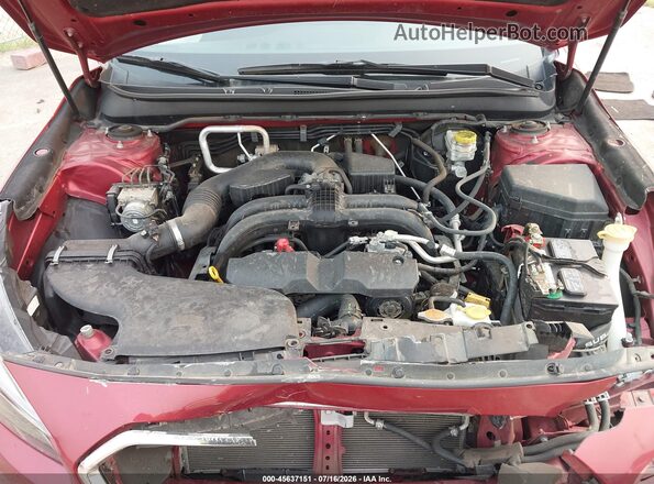4S4BSAFCXJ3393947 2018 SUBARU OUTBACK Бордовый Вид сзади