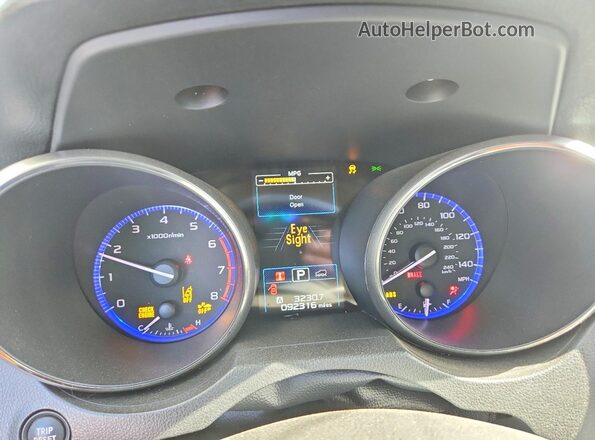 4S4BSAFCXK3207289 2019 SUBARU OUTBACK Silver Widok zestawu wskaźników