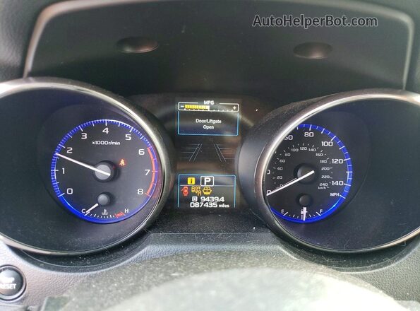 4S4BSAFCXK3356270 2019 SUBARU OUTBACK Коричневый Вид щитка приборов