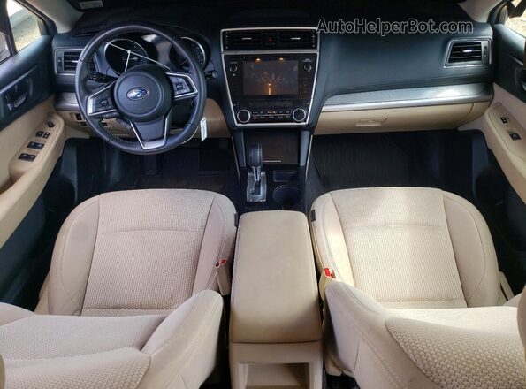 4S4BSAFCXK3356270 2019 SUBARU OUTBACK Коричневый Вид панели приборов