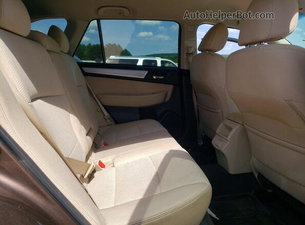 4S4BSAFCXK3356270 2019 SUBARU OUTBACK Коричневый Вид задней части салона
