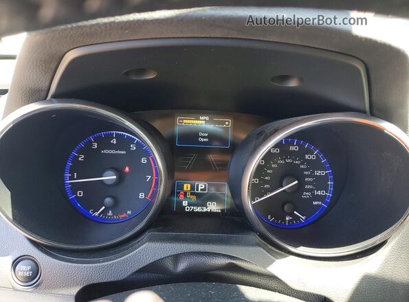 4S4BSAHC0K3344061 2019 SUBARU OUTBACK White Սարքավորումների վահանակի տեսք