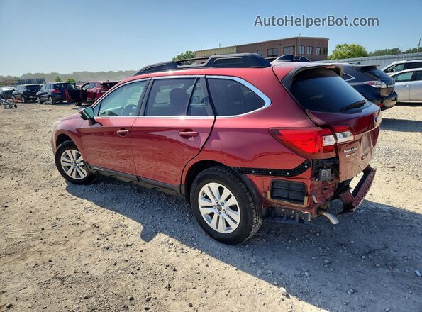 4S4BSAHC1K3391454 2019 SUBARU OUTBACK Red Trasero izquierdo