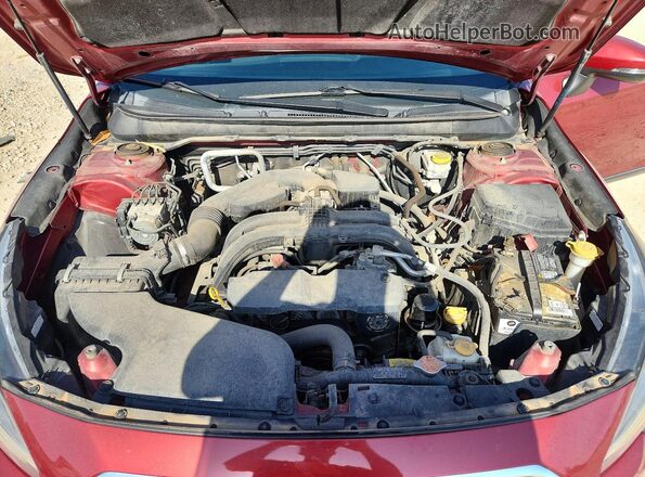 4S4BSAHC1K3391454 2019 SUBARU OUTBACK Red Vista interior trasera