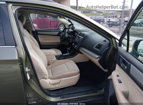 4S4BSAHC2J3258362 2018 SUBARU OUTBACK Green Front interior view