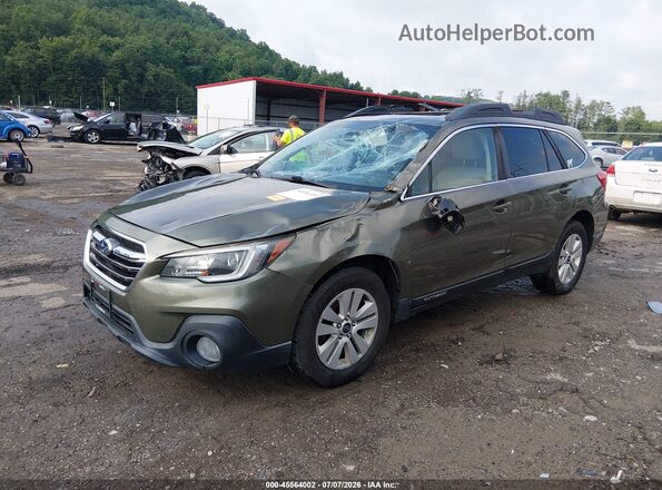 4S4BSAHC2J3258362 2018 SUBARU OUTBACK Green Front left