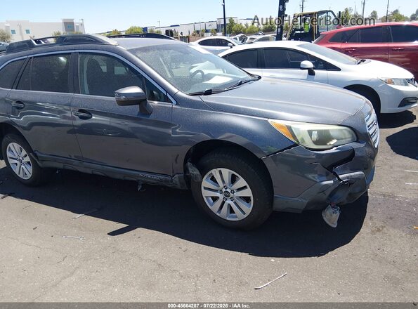 4S4BSAHC3G3205176 2016 SUBARU OUTBACK Gray Widok z przodu