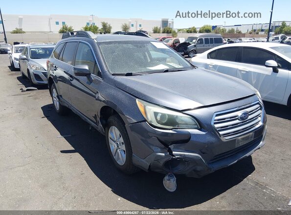 4S4BSAHC3G3205176 2016 SUBARU OUTBACK Gray Widok wnętrza z tyłu