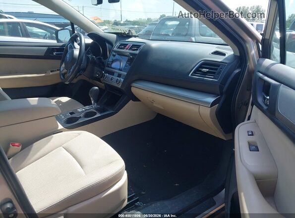 4S4BSAHC4H3382708 2017 SUBARU OUTBACK Pewter Вид салону спереду